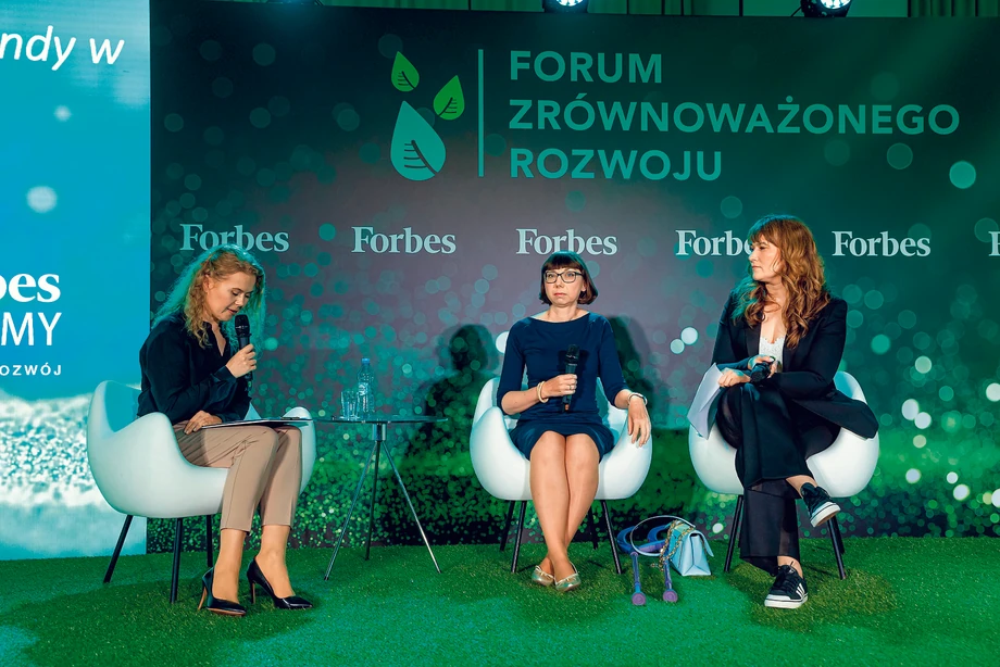 DEI to dziś kluczowy trend w HR. O tym rozmawiały (od lewej): Magdalena Krukowska („Forbes” Polska), Milena Olszewska-Miszuris (WM Advisory) oraz Monika Ciesielska (Carpenter Consulting).