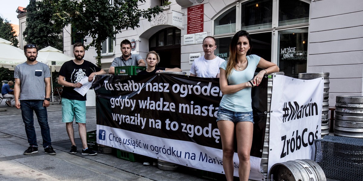 Katowice. Protest restuaratorów z ulicy Mariackiej 