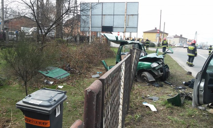 Koszmarnie wyglądający wypadek w Rydułtowach