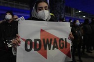 Demonstracja Ogólnopolskiego Strajku Kobiet w Warszawie.