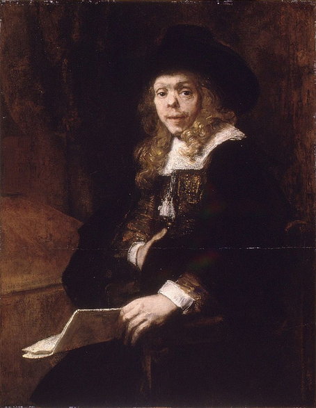 Rembrand van Rijn, Portret Gerarda de Lairesse‚a, Metropolitan Museum of Art. Autor realistycznie ukazał zdeformowaną twarz modela