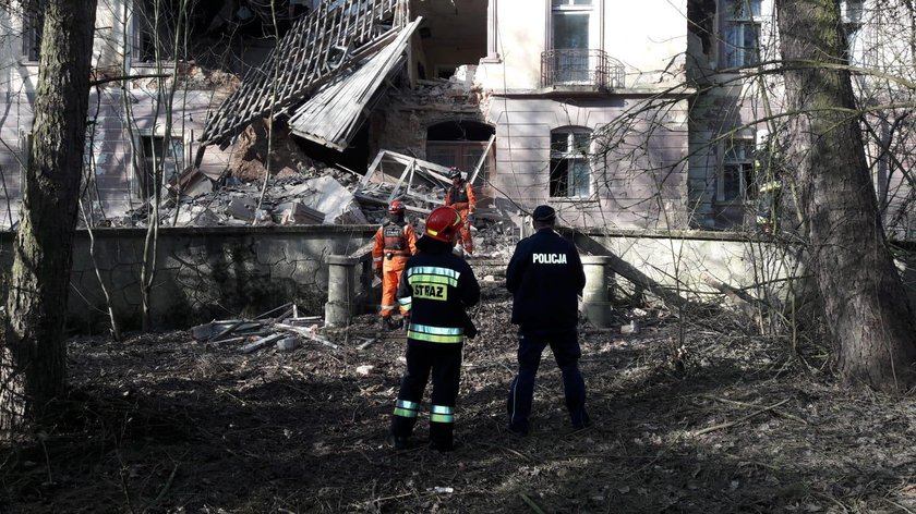 W Rudniku zawalił się opuszczony pałacyk