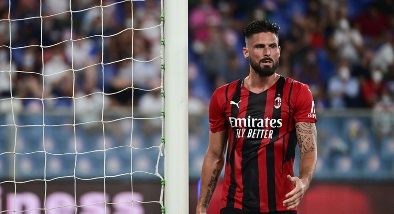 Olivier Giroud recently moved to AC Milan Creator: MIGUEL MEDINA