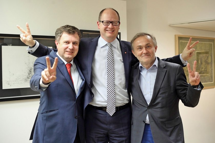 Jacek Karnowski, Paweł Adamowicz, Wojciech Szczurek 