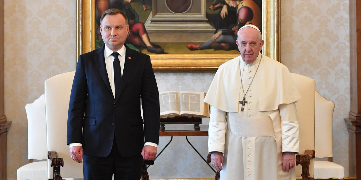 Prezydent Duda i papież Franciszek