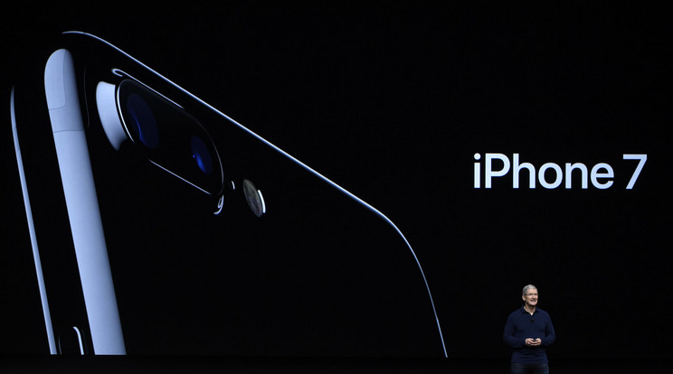Tim Cook az iPhone 7 bemutatóján /Fotó: Northfoto