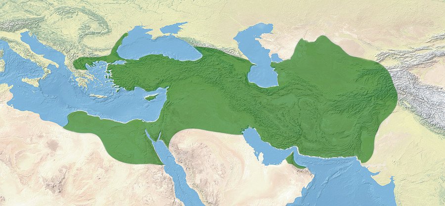 Zasięg Imperium Perskiego w VI wieku p.n.e.