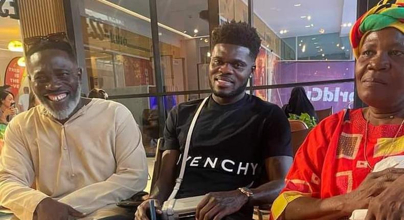 Thomas Partey and his parents