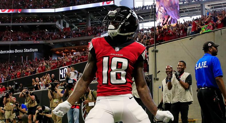 Calvin Ridley is the top waiver-wire pickup in fantasy football after an astounding three touchdown performance on Sunday.