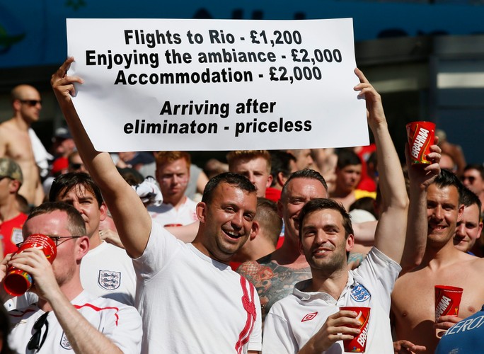 Angielscy kibice dali znać o sobie na mundialu w Brazylii