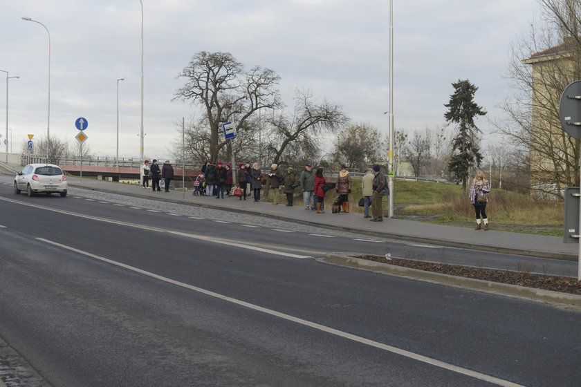 Przystanek autobusowy na wrocławskim Psim Polu