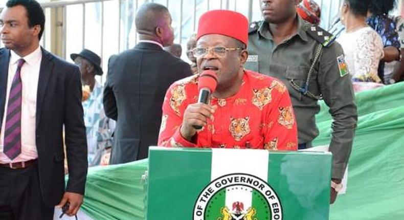 Governor of Ebonyi state, David Umahi (The Nigerian Voice)