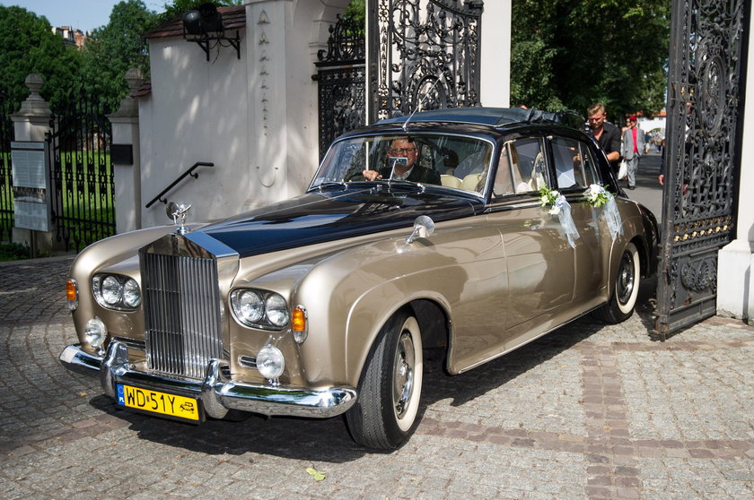 Samochód na ślubie Radwańskiej