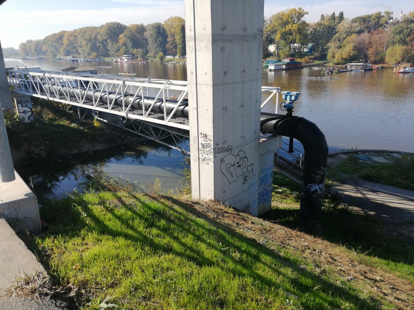 Mesto gde se Topčiderska reka uliva u Savu