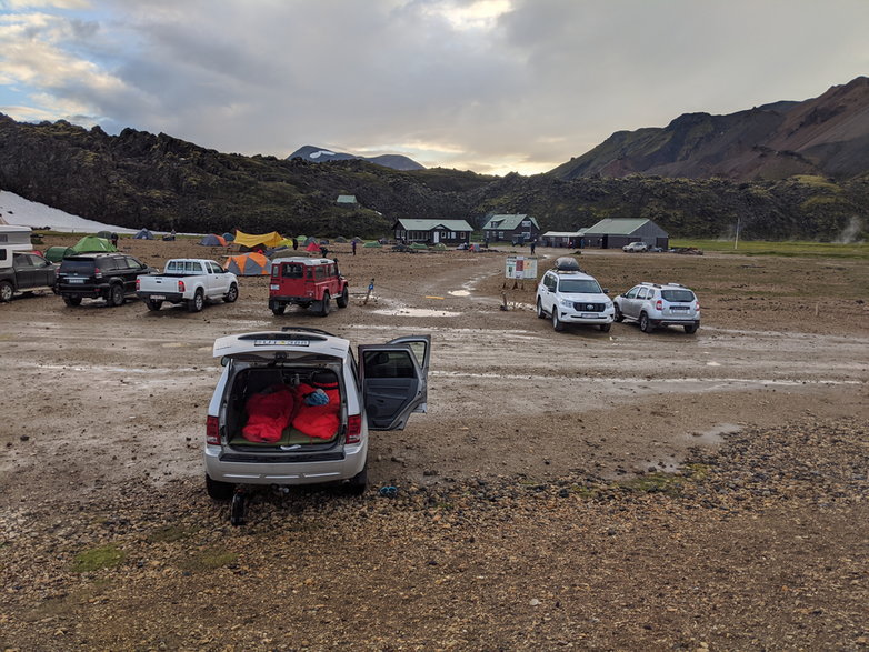 Brennisteinsalda Camping i nasz dom na kółkach, Islandia.