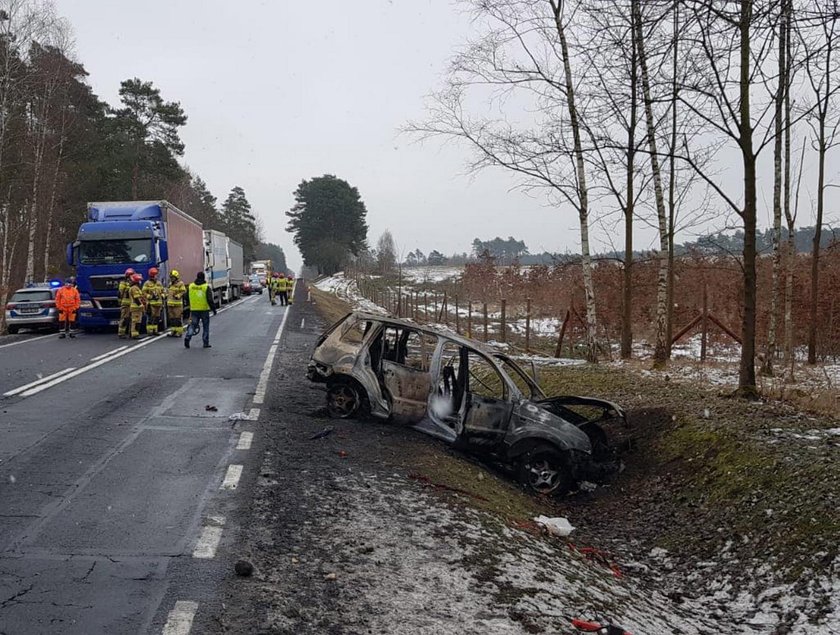 Wypadek koło Brzozówki