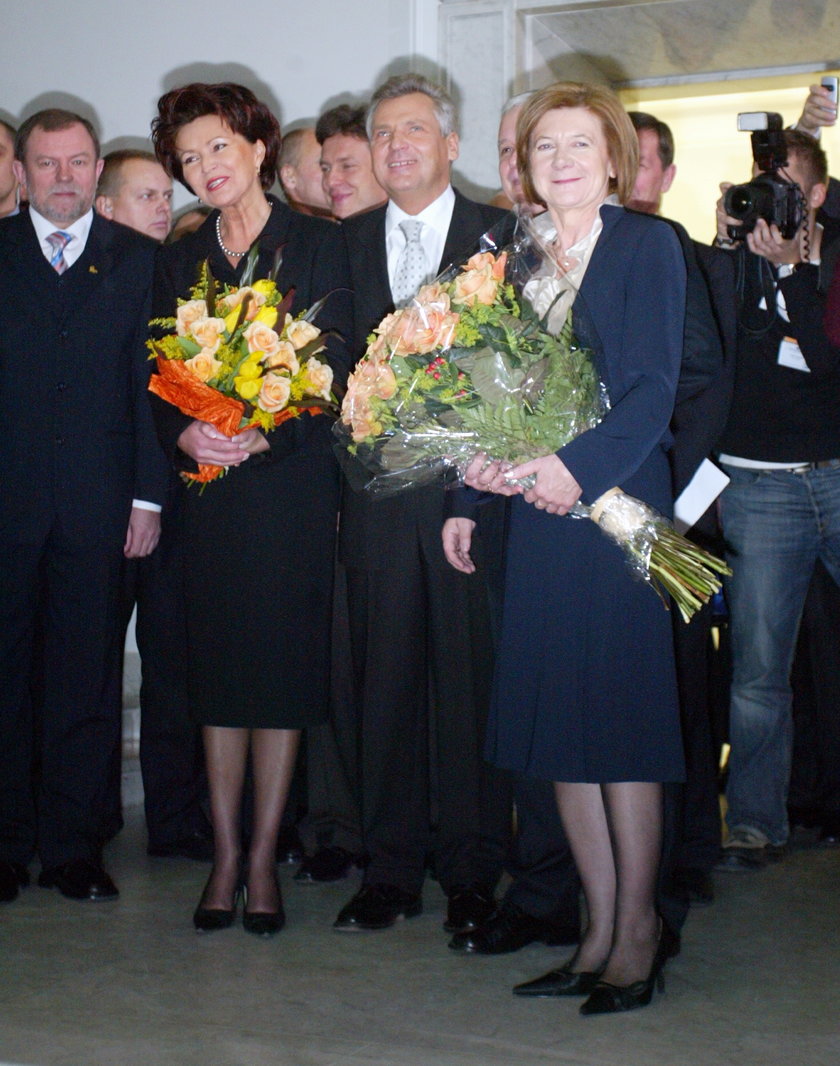 Jolanta Kwaśniewska, Aleksander Kwaśniewski, Maria Kaczyńska