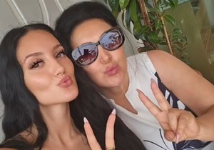 Dragana Mirković sa ćerkom