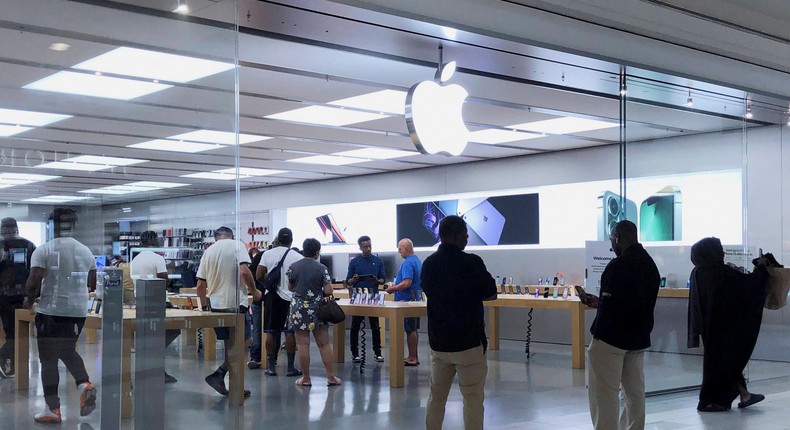 The Cumberland Mall Apple Store in Atlanta, Georgia is one of three Apple stores with active union drives.REUTERS/Alyssa Pointer