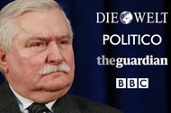 lech wałęsa zachodnie media nagłówki