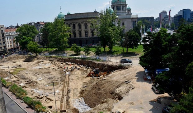 Iskopavanja kod Skupštine privode se kraju