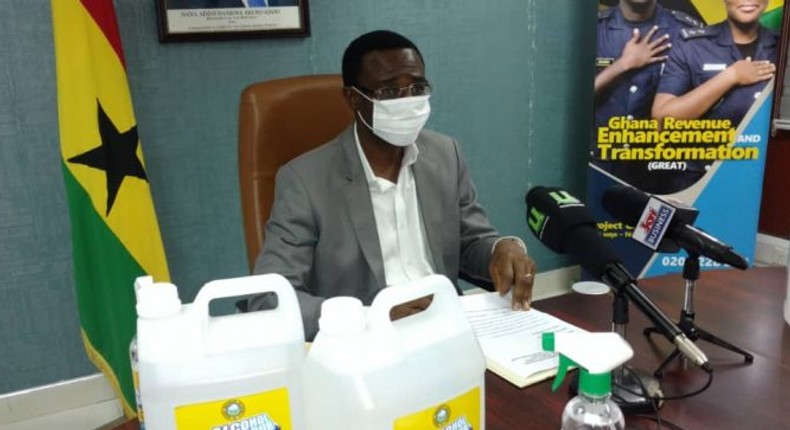 Ghana Revenue Authority begins local production of hand sanitizers