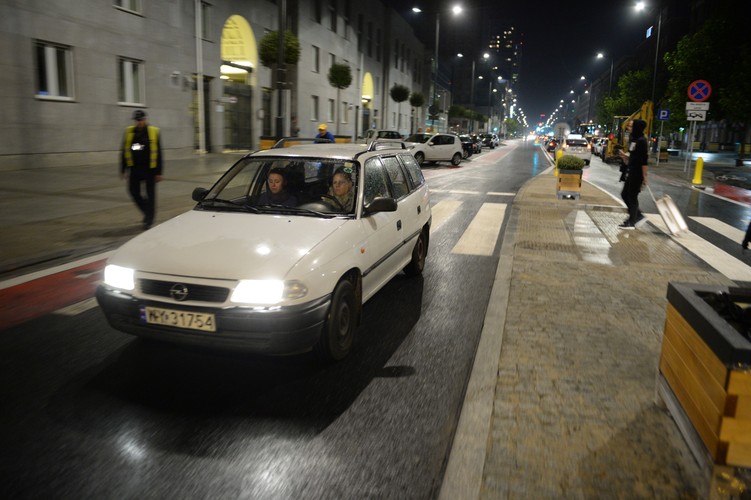 Otwarcie ul. Świętokrzyskiej w Warszawie