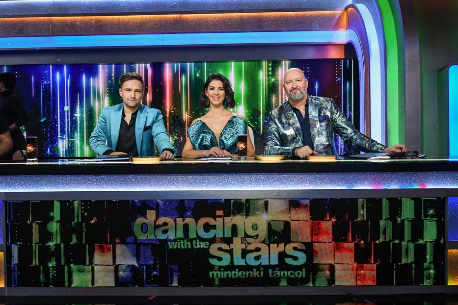 A Dancing with the Stars zsűrije, Szente Vajk, Ördög Nóra és Juronics Tamás Radics Gigit menette meg Fotó: TV2