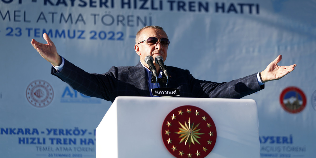 Prezydent Recep Tayyip Erdogan.