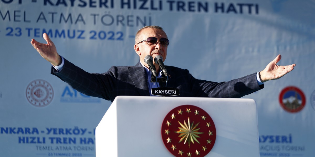 Prezydent Recep Tayyip Erdogan.