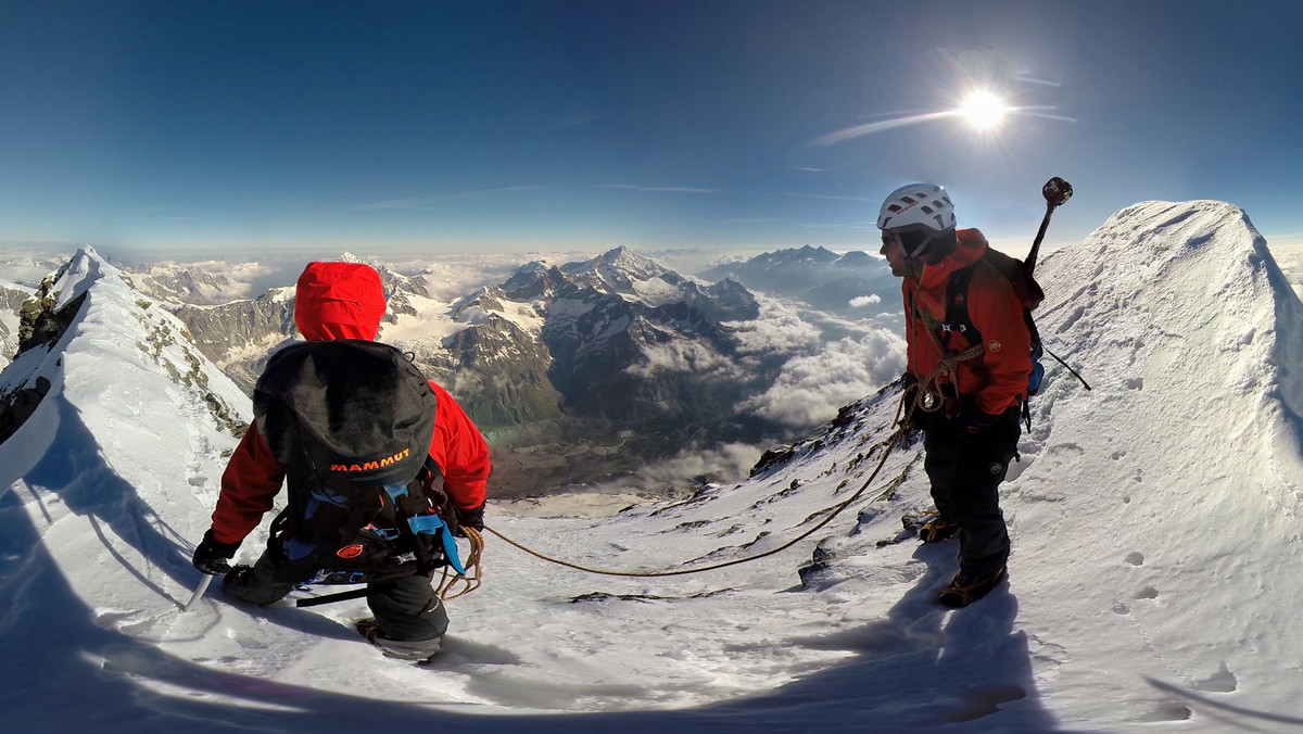 Stephan Siegrist i David Fassel na Matterhornie
