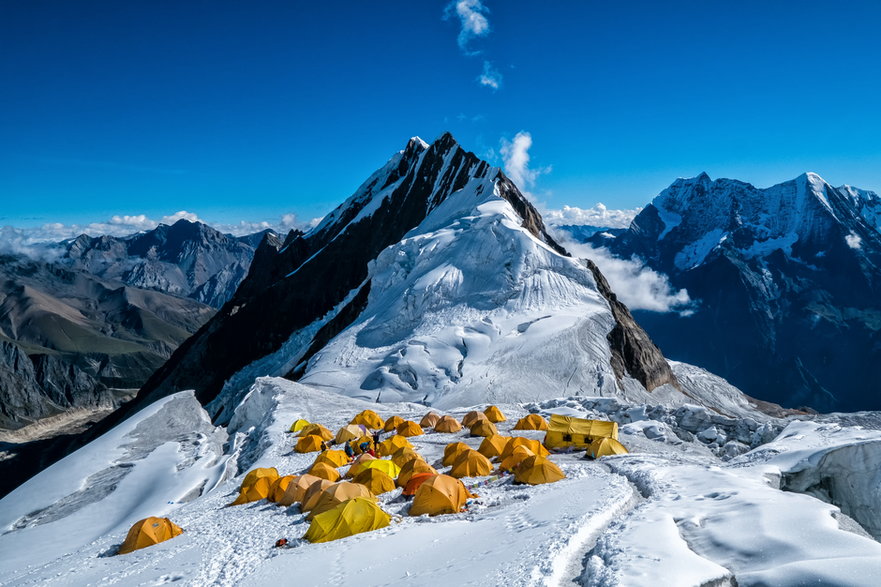 Obóz na Manaslu