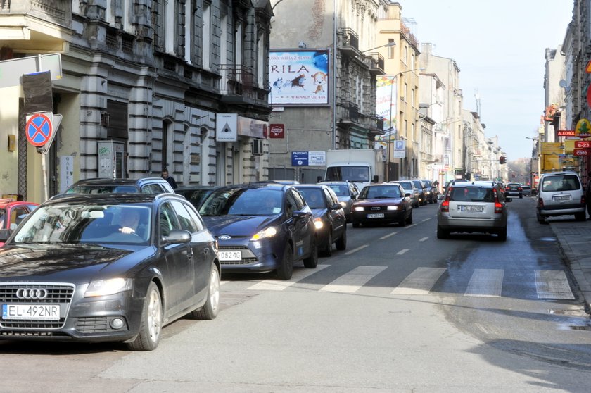 remont ul. Jaracza korek na Wschodniej