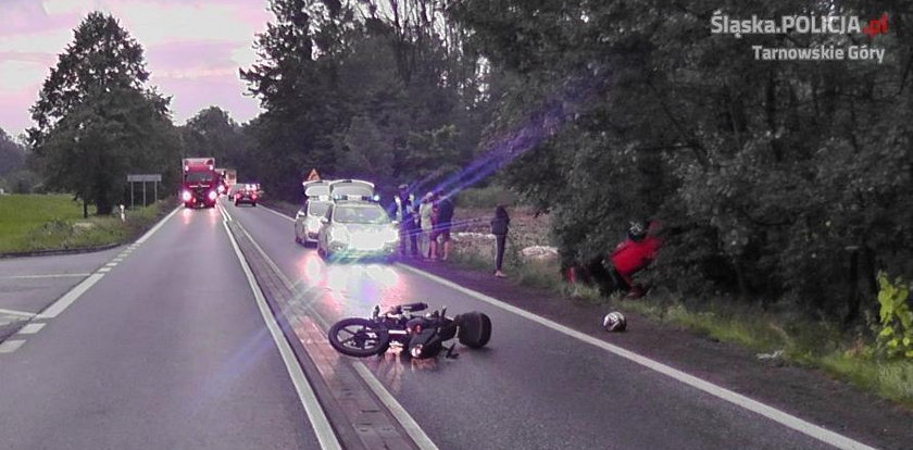 Pędził na motocyklu, prawie dogonił śmierć