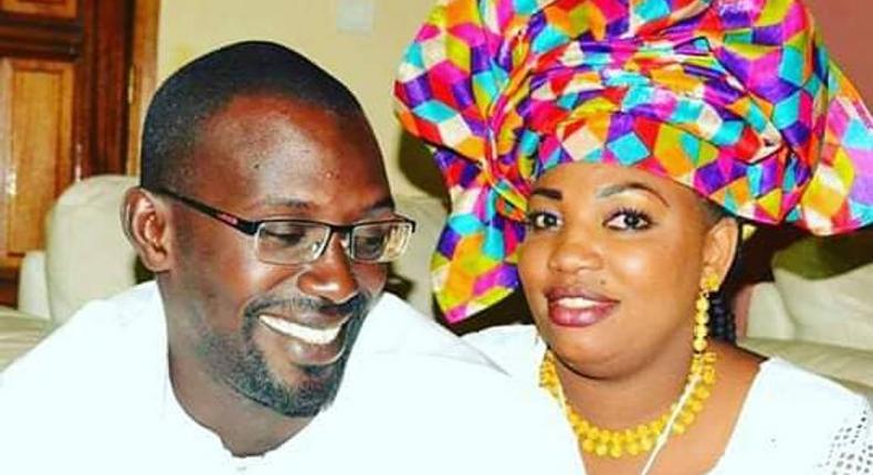 Aïda Mbacké tout sourire avec son époux Khadim Ndiaye