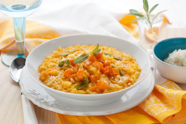 Risotto z dynią i szałwią