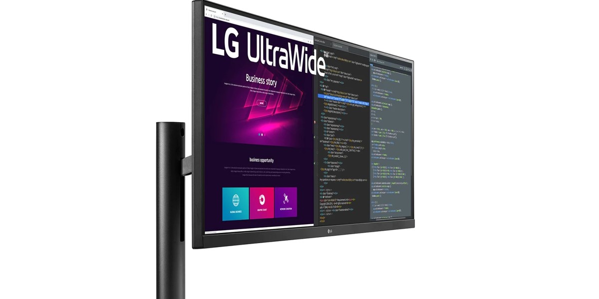 34-calowy monitor LG z serii UltraWide Ergo