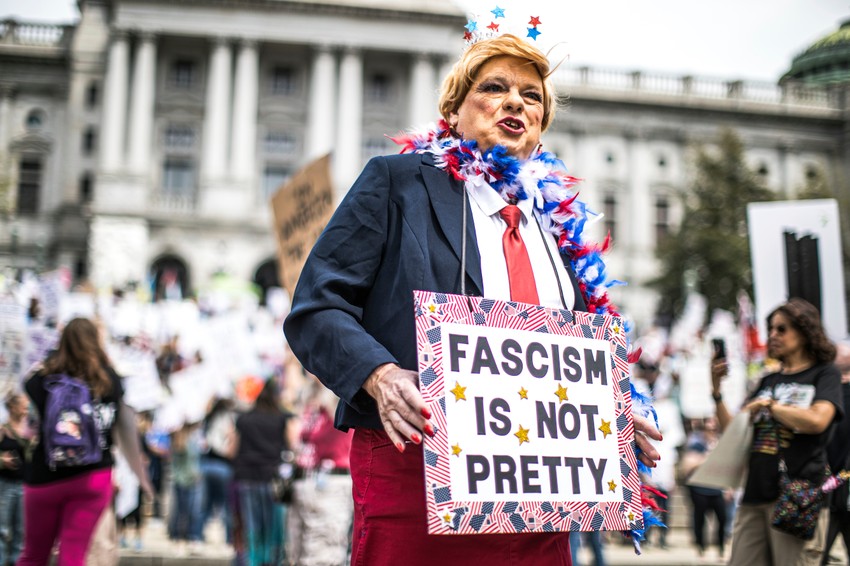 Protest protiv Trampa u Harisburgu, Pensilvanija