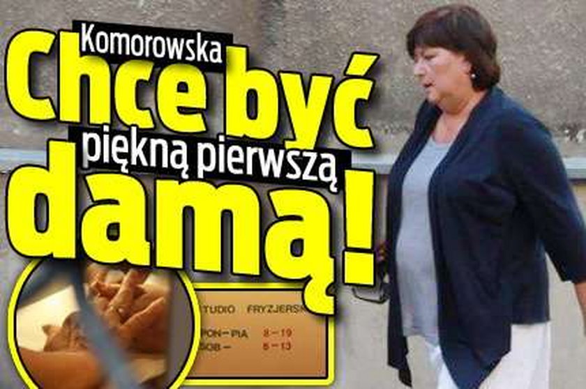 Komorowska chce być piękną pierwszą damą