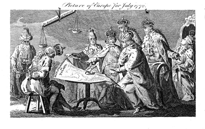 XVIII-wieczna, brytyjska alegoria I rozbioru Polski