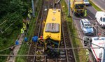 Autobus wjechał na tory tramwajowe