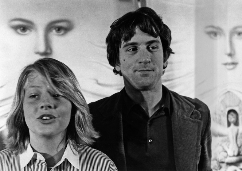 Jodie Foster i Robert De Niro na Festiwalu Filmowym w Cannes w 1976 r.