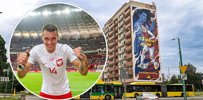 Reprezentant Polski jak malowany! Zrobili mu ogromny mural [ZDJĘCIA]