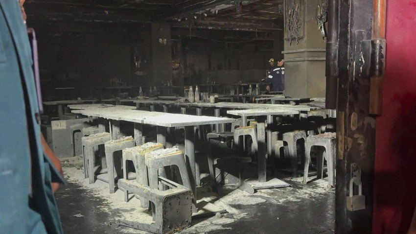 Ovako izgleda unutrašnjost bara posle požara | Foto: APTN