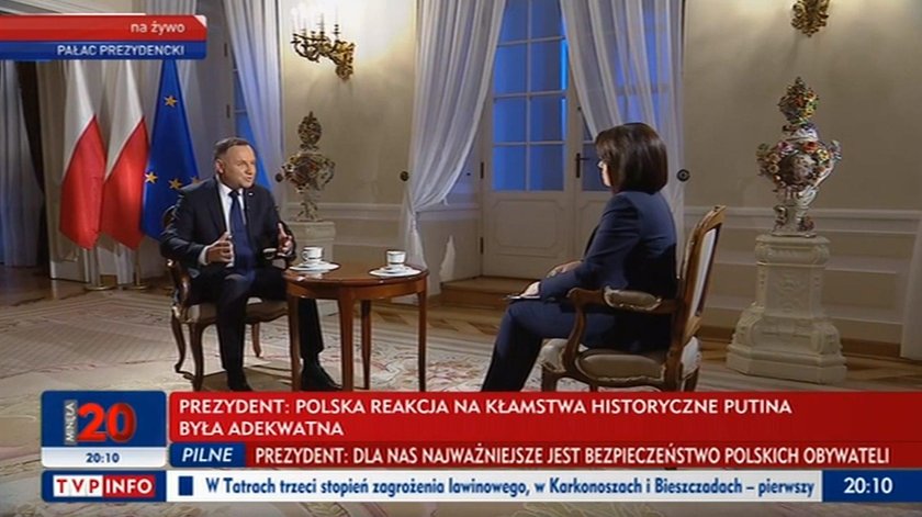 Andrzej Duda wystąpił w TVP po Wiadomościach. Co powiedział o sytuacji w Iranie?