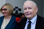 Barbara Bartuś i Jarosław Kaczyński