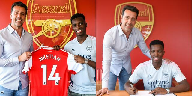 Eddie Nketiah gets iconic Arsenal number 14 jersey | Pulse Nigeria