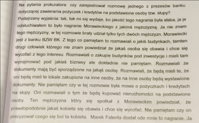 Zeznania Łukasza Nurzyńskiego, kelnera restauracji "Sowa i Przyjaciele", który nagrał tajemniczą rozmowę Mateusza Morawieckiego