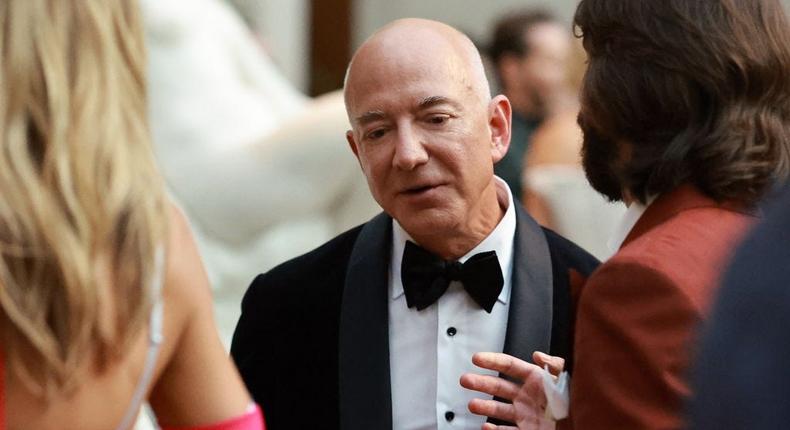 Jeff Bezos at the 2024 Met Gala in New York City. I accidentally screwed him out of $130 this week.Arturo Holmes/MG24/Getty Images