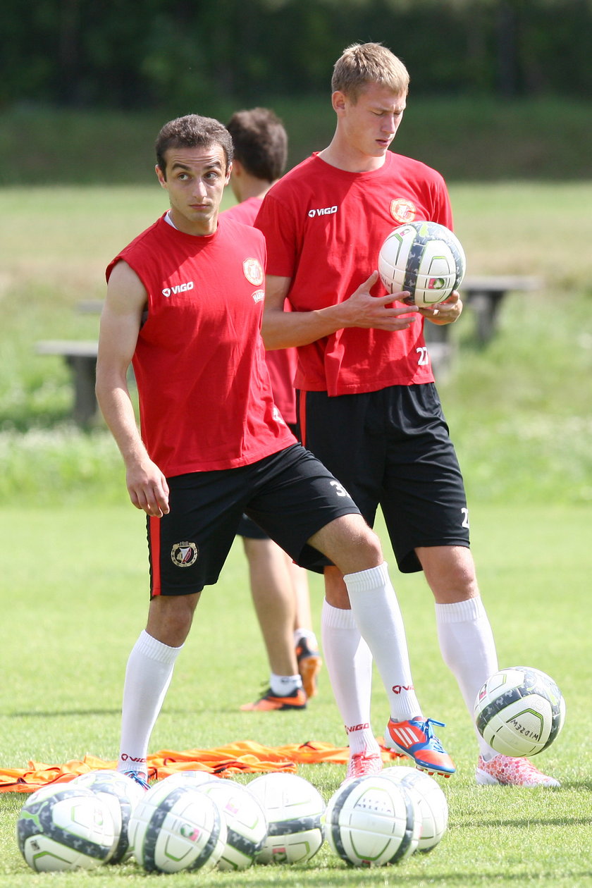 Trening zespołu Widzewa Łódź